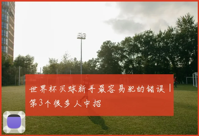 世界杯买球新手最容易犯的错误｜第3个很多人中招