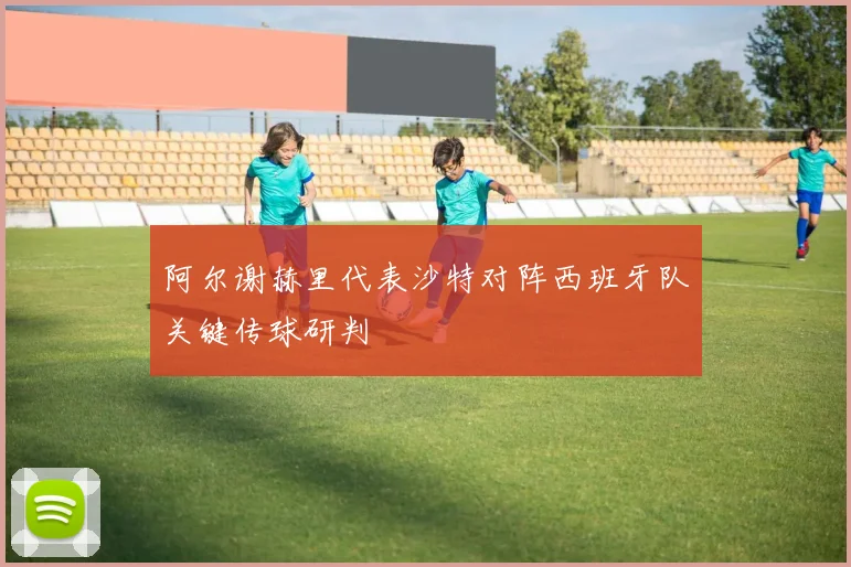 阿尔谢赫里代表沙特对阵西班牙队关键传球研判